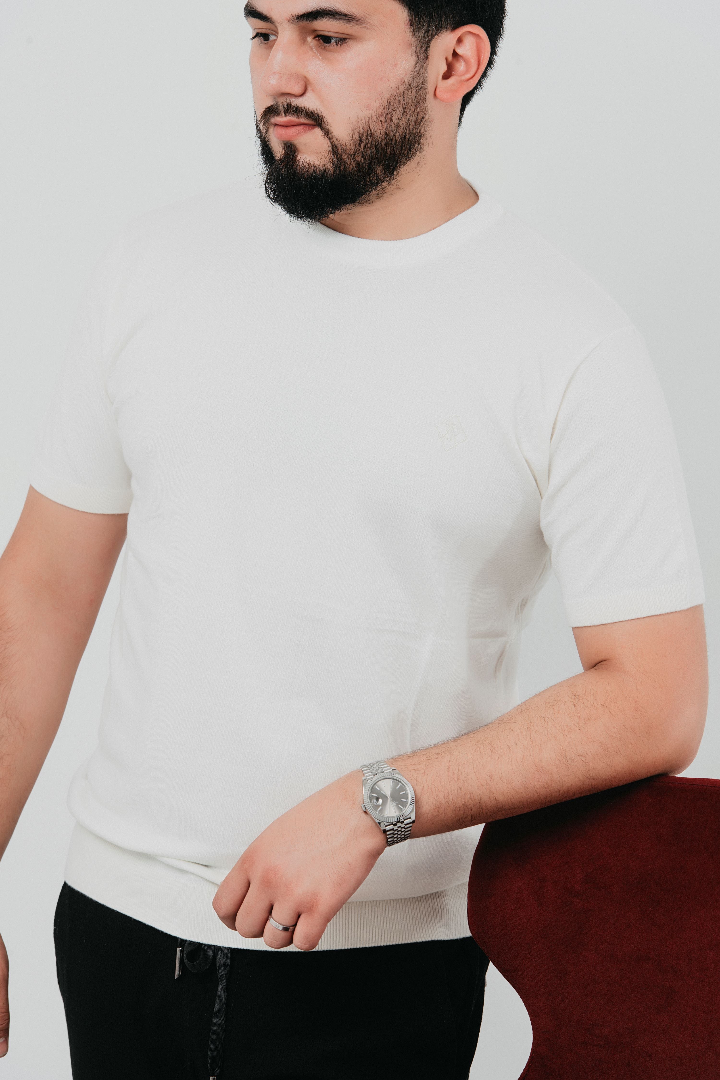     Essential Knit Tee - Ivory