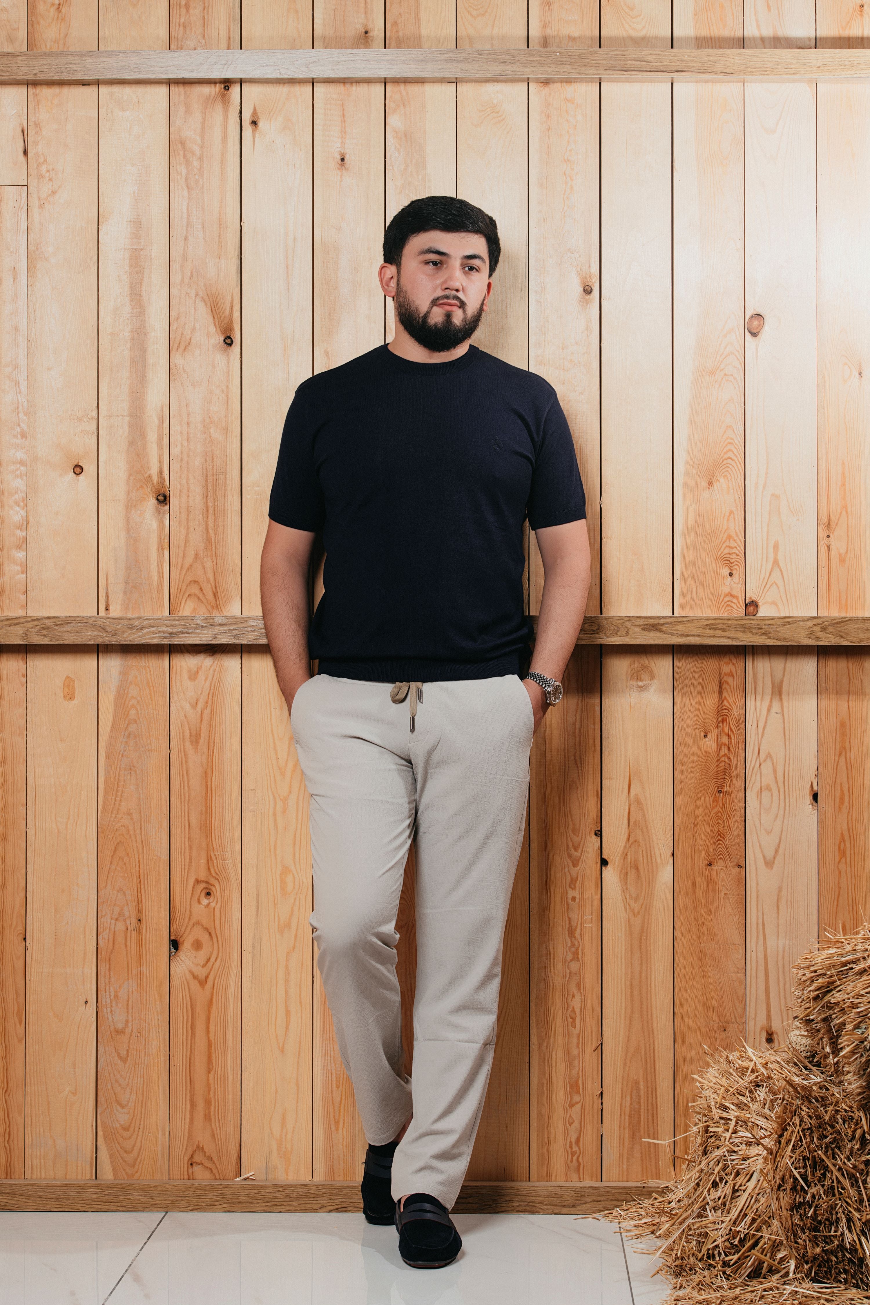     Essential Knit Tee - Midnight Navy